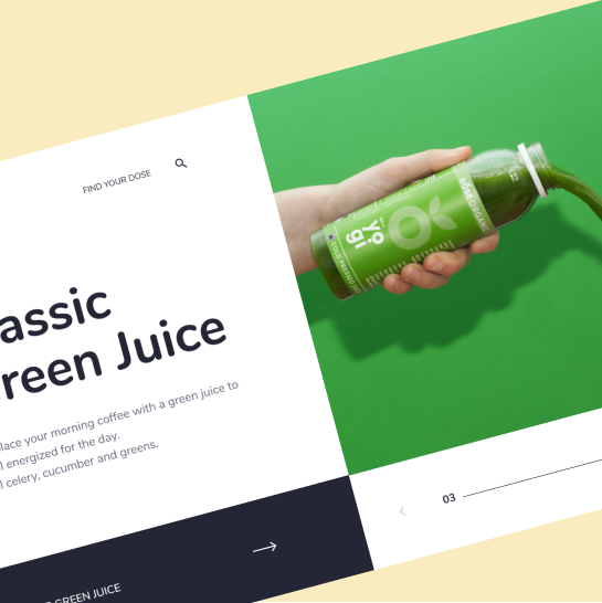 juice product homepage